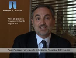 Le "carnet de voyages" des bureaux itinérants  de la Financière de l'Echiquier...