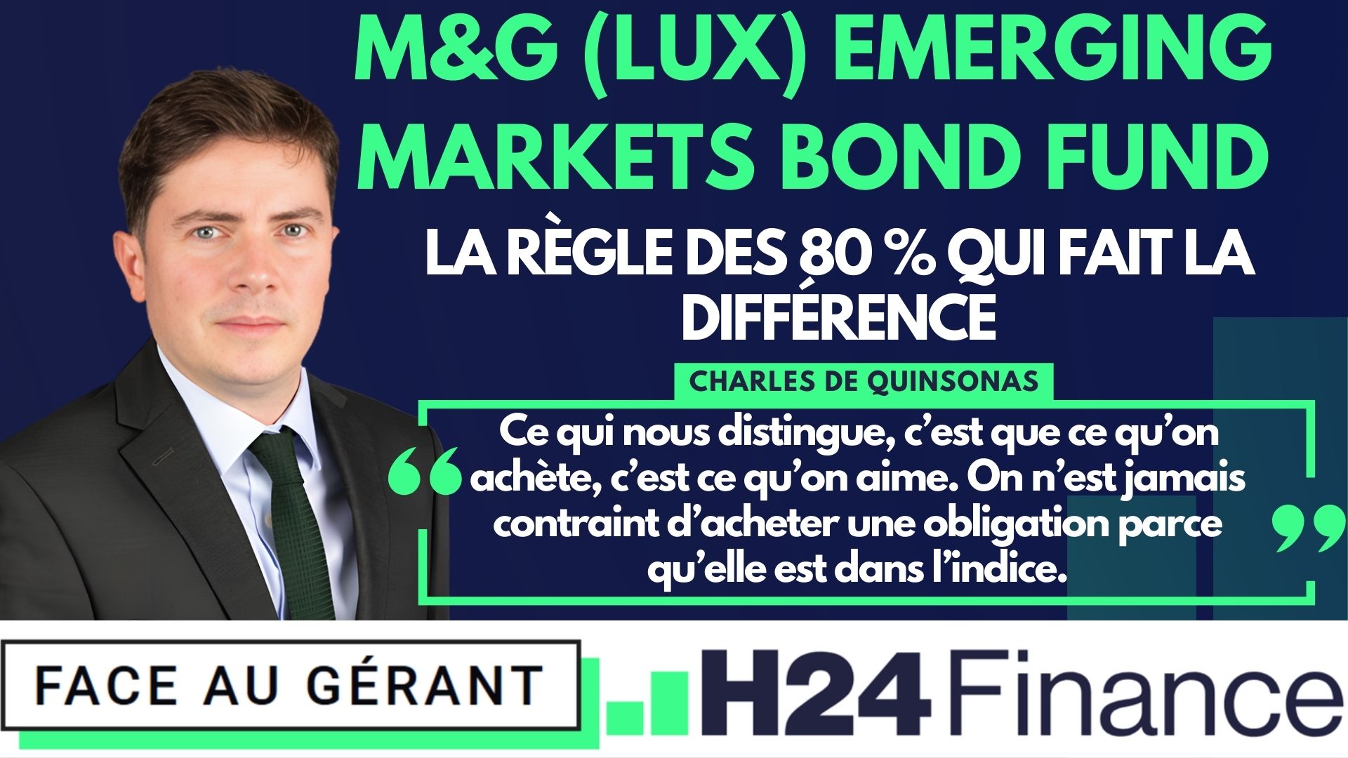 M&G (Lux) Emerging Markets Bond Fund : la stratégie des 80 % qui fait la différence