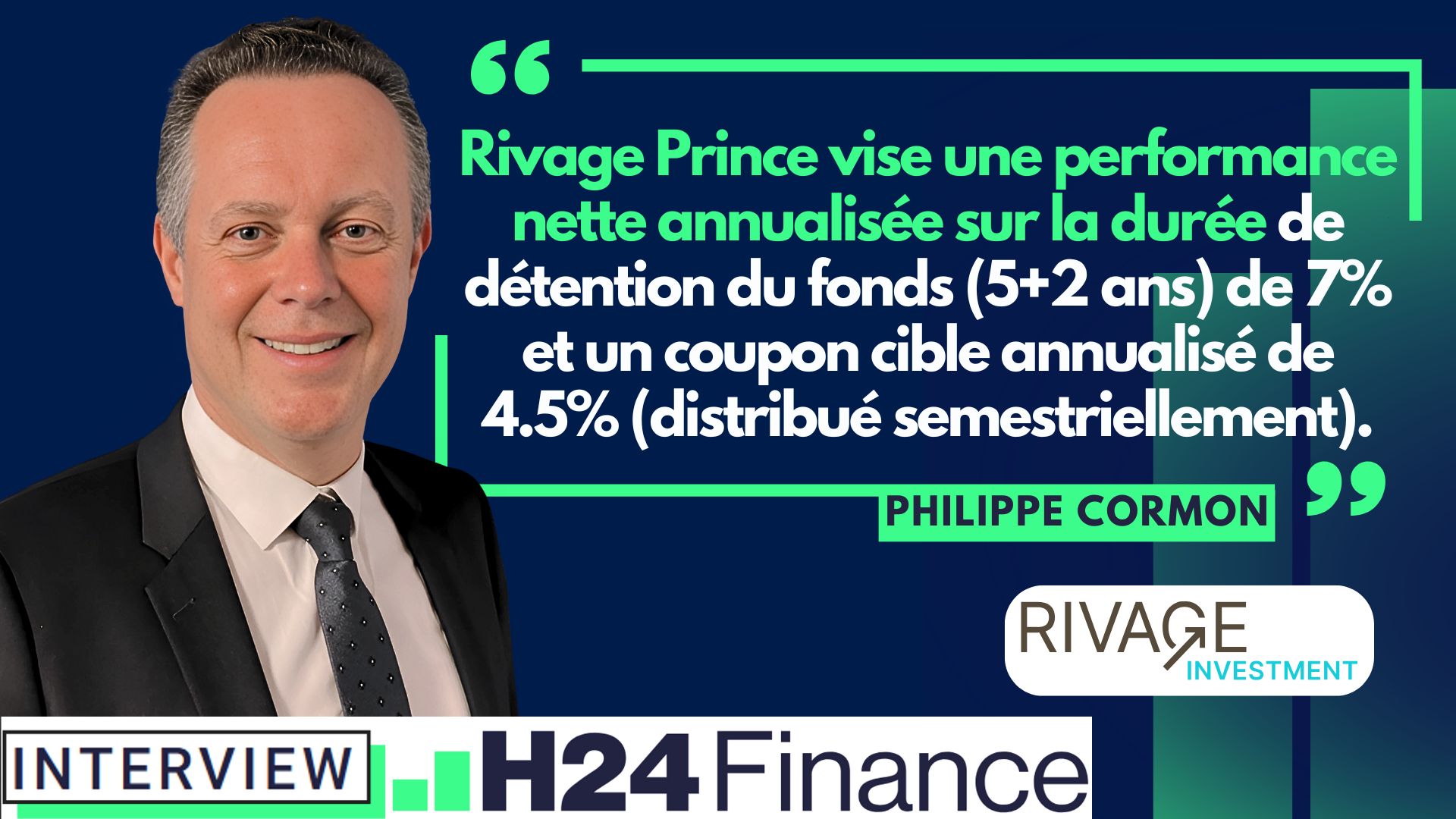 Philippe Cormon, nouvel atout de Rivage Investment pour développer la clientèle wholesale avec Rivage Prince...