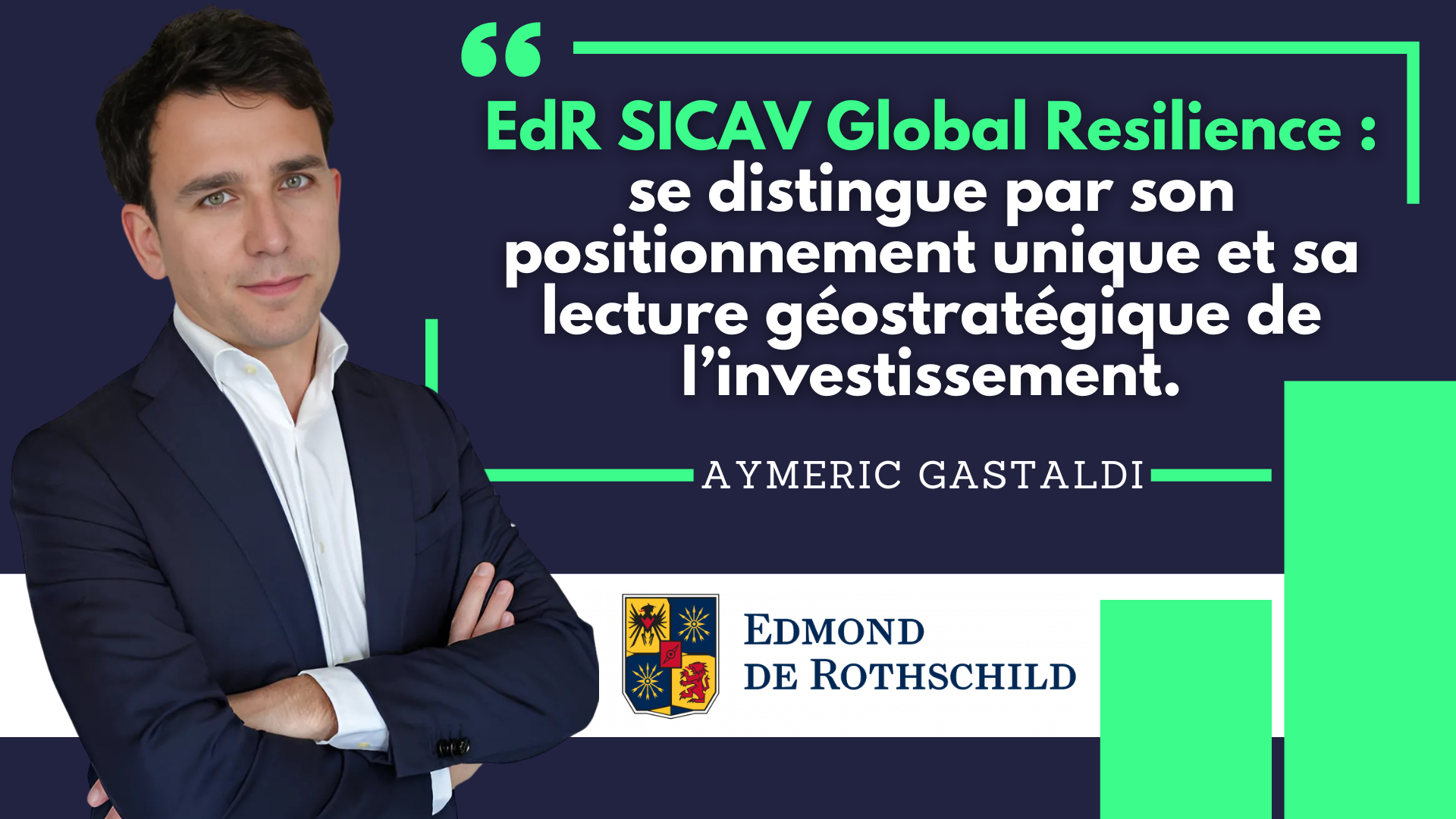 Investir dans la résilience avec Edmond de Rothschild AM