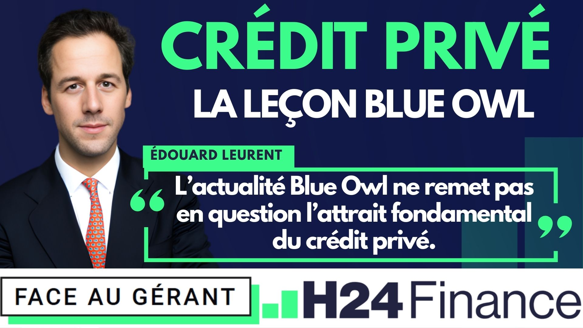 Après Blue Owl, le crédit privé européen reste solide : la lecture d’Opale Capital
