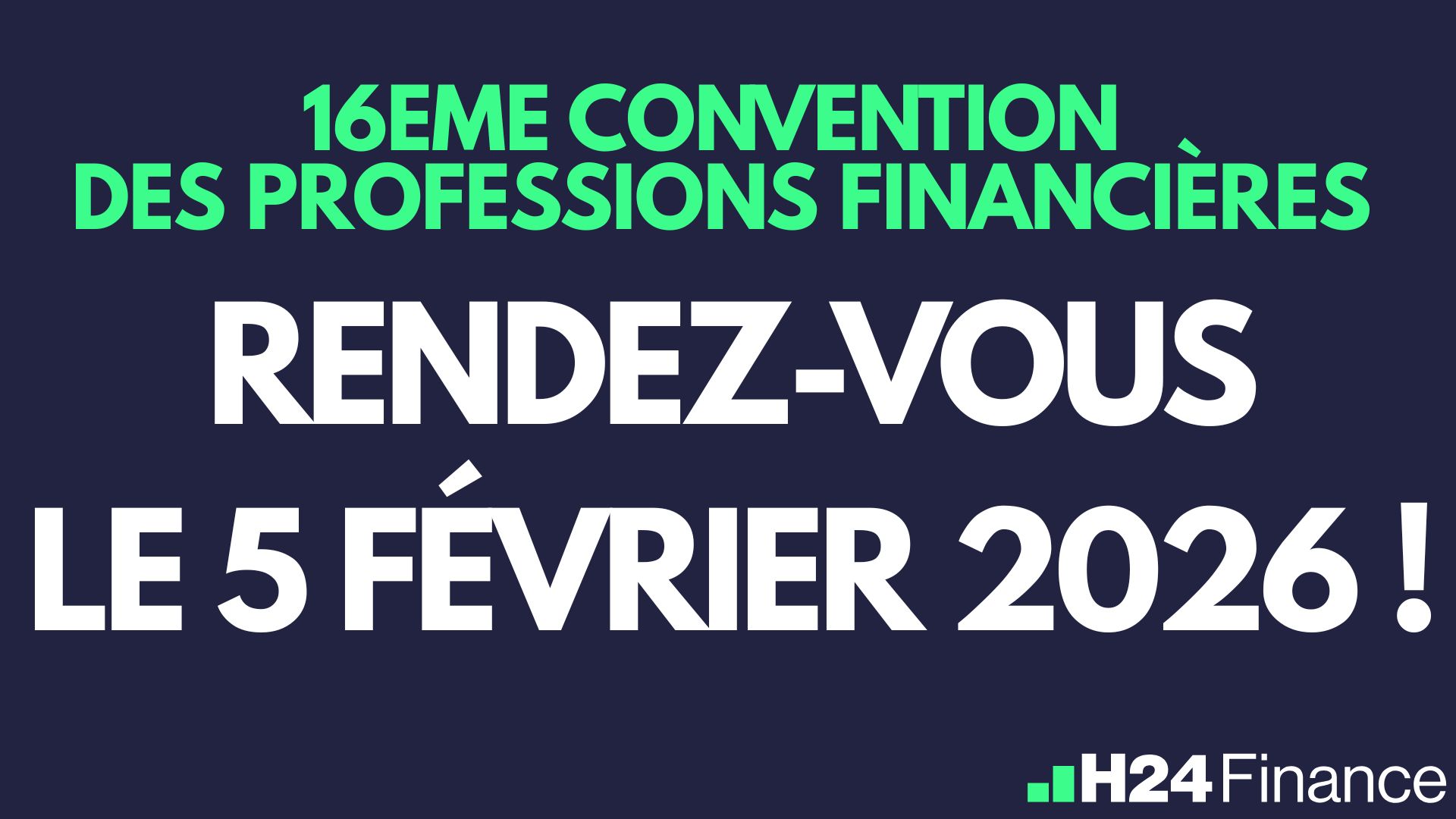 De grands noms seront présents à la Convention des Professions Financières....